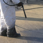 Des Moines protective roof coatings over foam